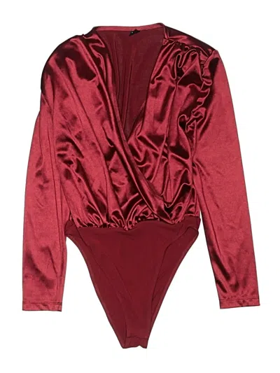 Pre-owned Shein Bodysuit In Burgundy
