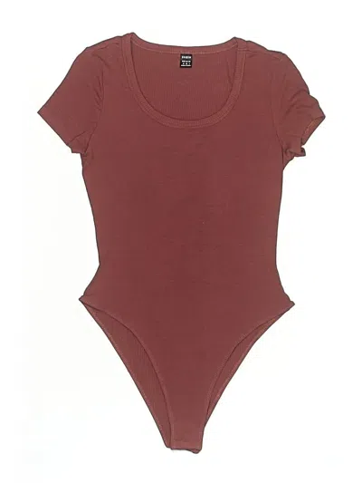 Pre-owned Shein Bodysuit In Burgundy
