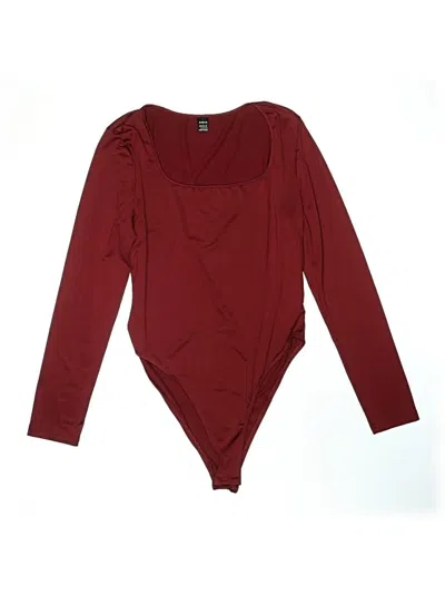 Pre-owned Shein Bodysuit In Burgundy
