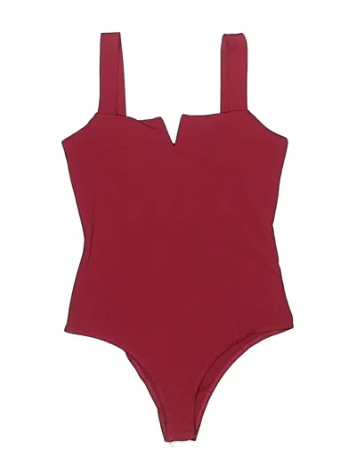 Pre-owned Shein Bodysuit In Burgundy