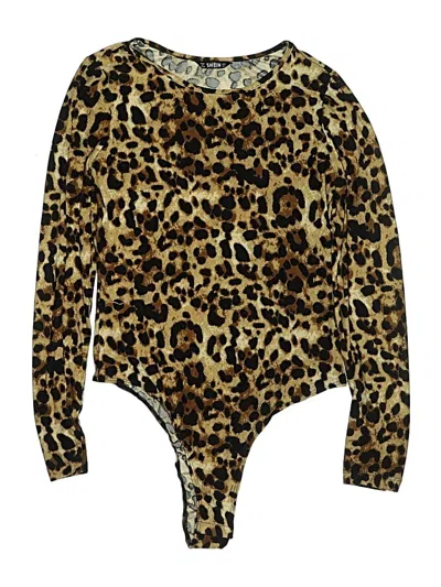 Pre-owned Shein Bodysuit In Gold