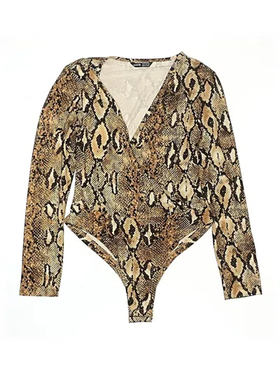 Pre-owned Shein Bodysuit In Gold