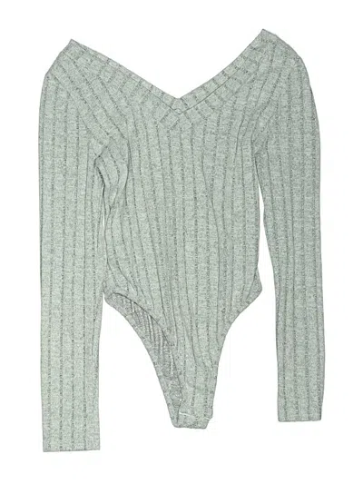 Pre-owned Shein Bodysuit In Gray