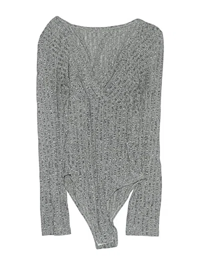 Pre-owned Shein Bodysuit In Gray