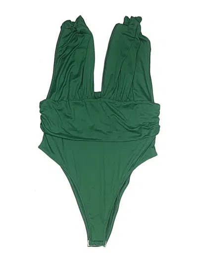 Pre-owned Shein Bodysuit In Green