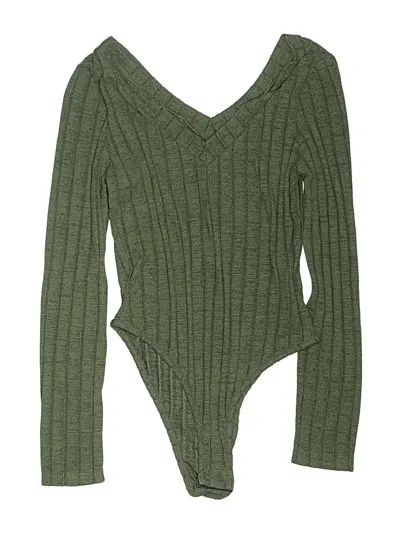 Pre-owned Shein Bodysuit In Green