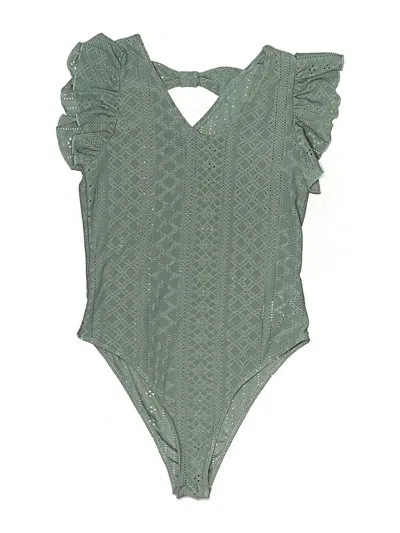 Pre-owned Shein Bodysuit In Green