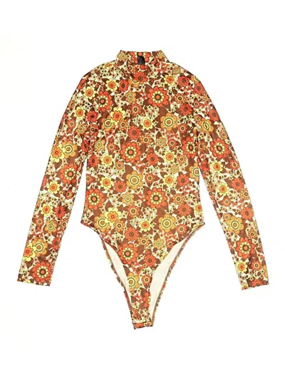 Pre-owned Shein Bodysuit In Orange