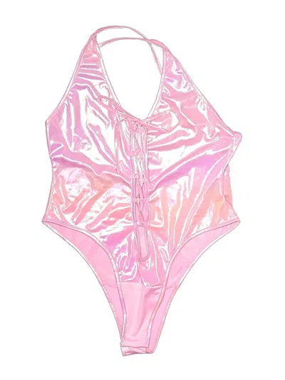 Pre-owned Shein Bodysuit In Pink