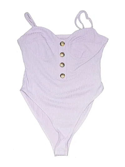 Pre-owned Shein Bodysuit In Purple
