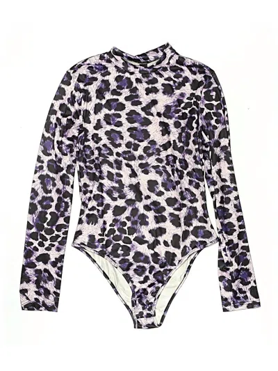 Pre-owned Shein Bodysuit In Purple