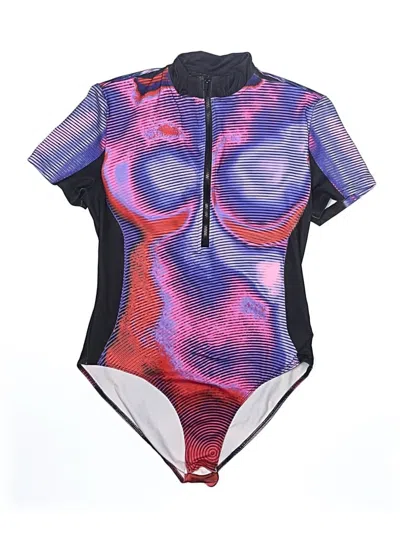 Pre-owned Shein Bodysuit In Purple