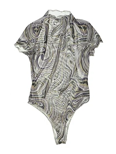 Pre-owned Shein Bodysuit In Silver