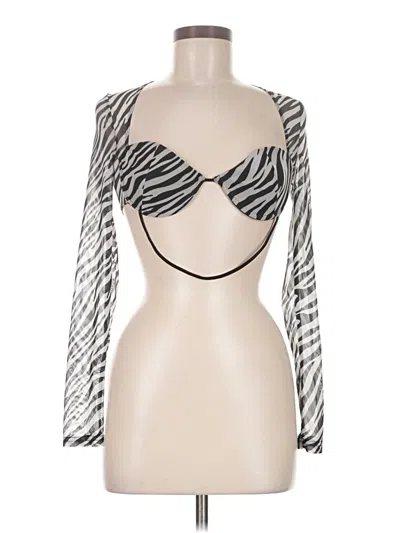 Pre-owned Shein Bodysuit In Silver