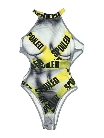 Pre-owned Shein Bodysuit In Silver