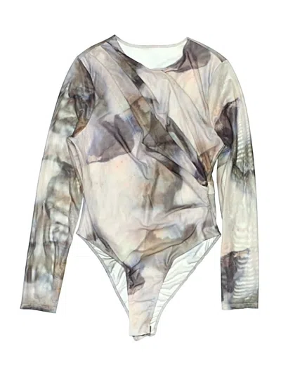 Pre-owned Shein Bodysuit In Silver