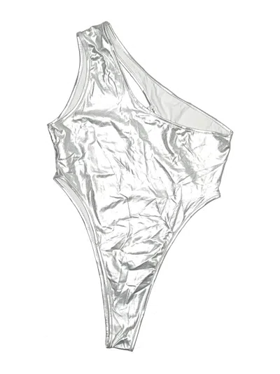Pre-owned Shein Bodysuit In Silver