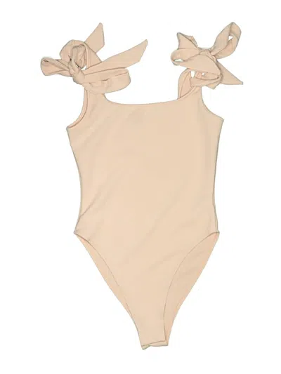 Pre-owned Shein Bodysuit In Tan