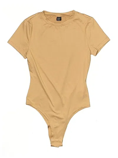 Pre-owned Shein Bodysuit In Tan