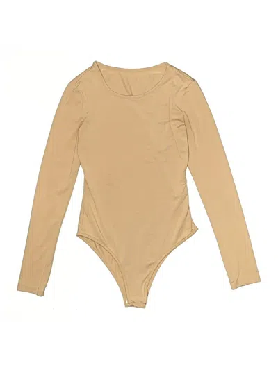 Pre-owned Shein Bodysuit In Tan