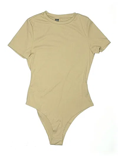 Pre-owned Shein Bodysuit In Tan