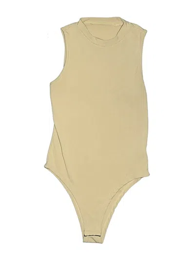 Pre-owned Shein Bodysuit In Tan