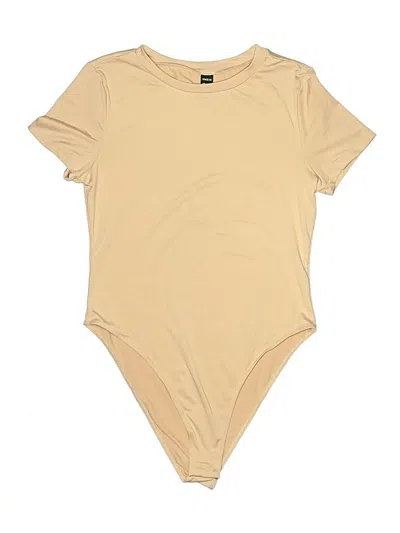 Pre-owned Shein Bodysuit In Tan