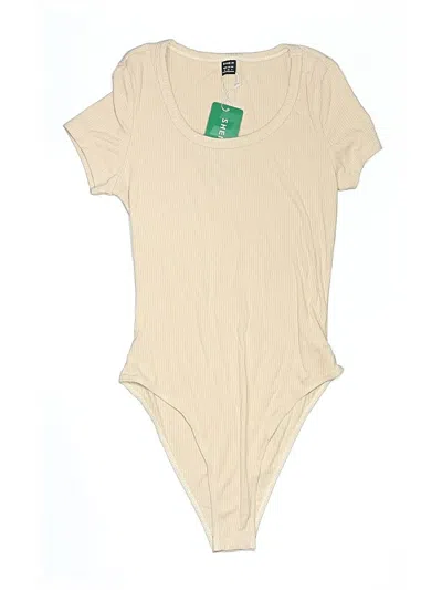 Pre-owned Shein Bodysuit In Tan