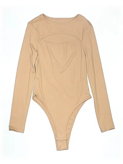 Pre-owned Shein Bodysuit In Tan