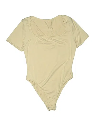 Pre-owned Shein Bodysuit In Tan