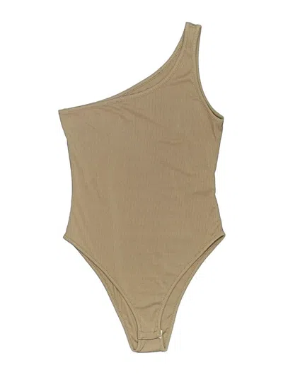 Pre-owned Shein Bodysuit In Tan