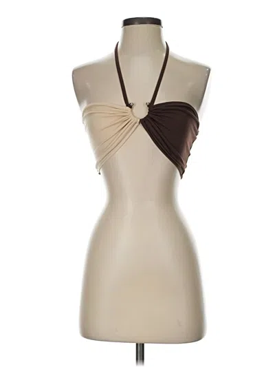 Pre-owned Shein Bodysuit In Tan
