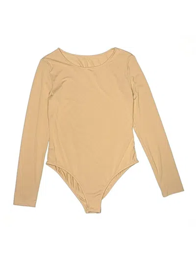 Pre-owned Shein Bodysuit In Tan