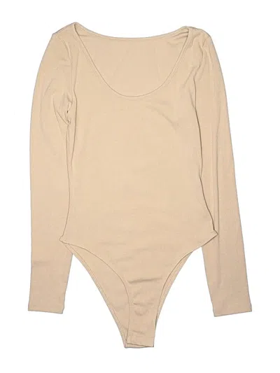 Pre-owned Shein Bodysuit In Tan