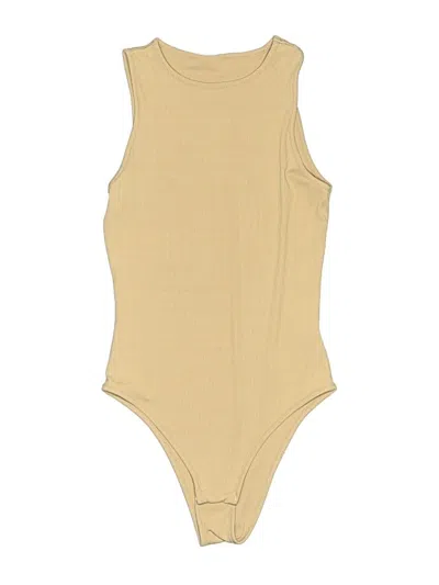 Pre-owned Shein Bodysuit In Tan