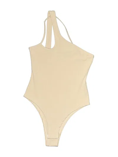 Pre-owned Shein Bodysuit In Tan