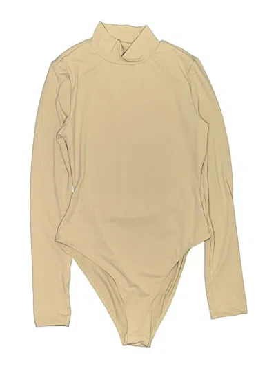 Pre-owned Shein Bodysuit In Tan