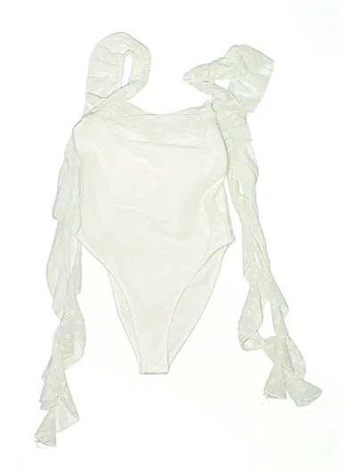 Pre-owned Shein Bodysuit In White