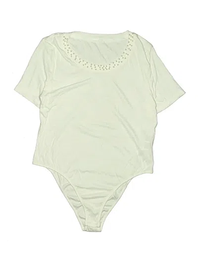 Pre-owned Shein Bodysuit In White