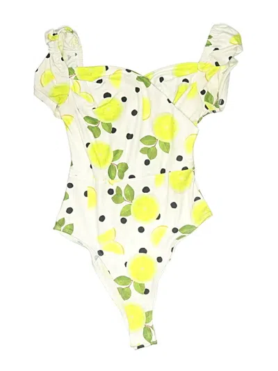 Pre-owned Shein Bodysuit In White