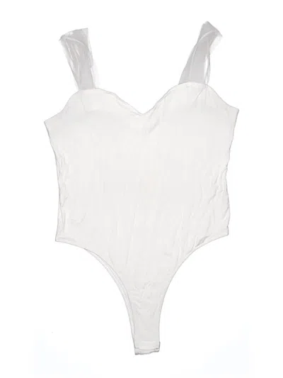 Pre-owned Shein Bodysuit In White