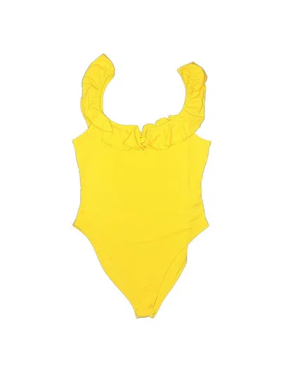 Pre-owned Shein Bodysuit In Yellow
