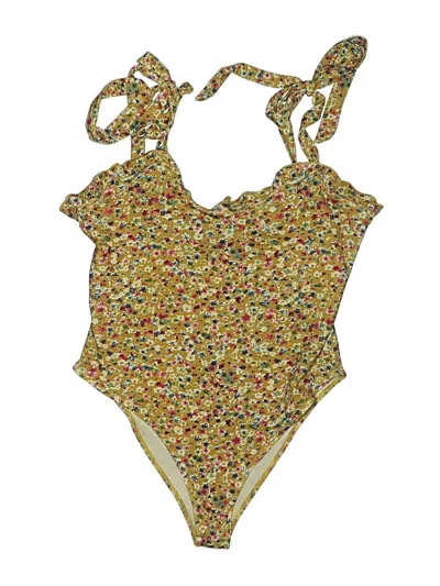 Pre-owned Shein Bodysuit In Yellow