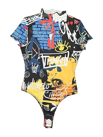 Pre-owned Shein Bodysuit In Yellow