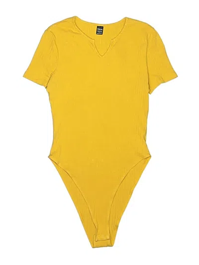 Pre-owned Shein Bodysuit In Yellow