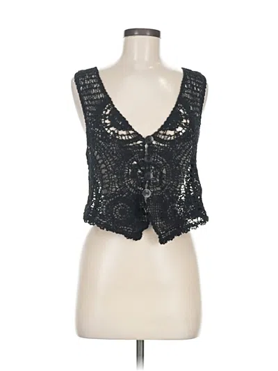 Pre-owned Shein Cardigan Sweater In Black