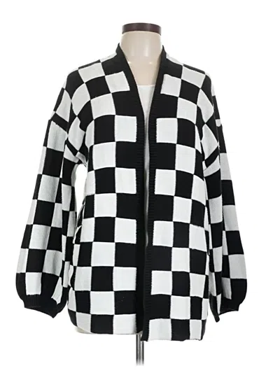 Pre-owned Shein Cardigan Sweater In Black