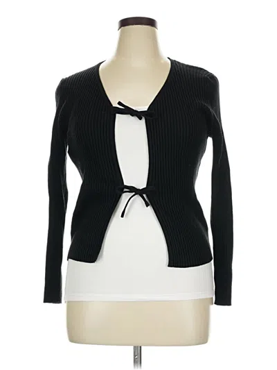 Pre-owned Shein Cardigan Sweater In Black