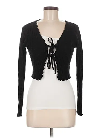 Pre-owned Shein Cardigan Sweater In Black