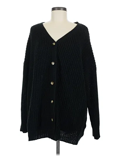 Pre-owned Shein Cardigan Sweater In Black